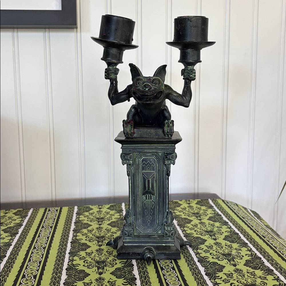 Disney Parks - The Haunted Mansion Gargoyle Candle Stick Holder Candelabra